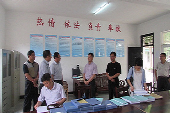 滁州市司法局领导到桥头司法所调研指导省级示范所创建工作.jpg