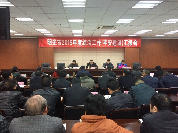 滁州市综治检查考评组来明检查工作1.jpg
