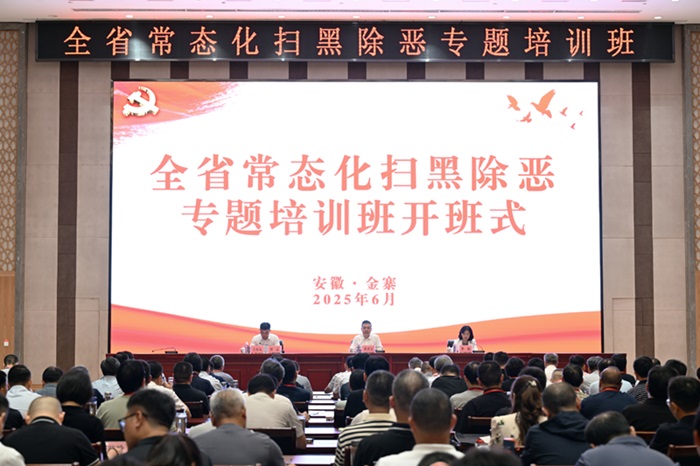 全省常态化扫黑除恶专题培训班开班